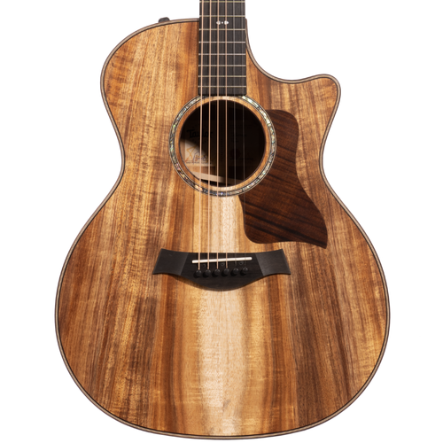 Taylor 724ce Grand Auditorium Acoustic-Electric Guitar, All Koa, Natural w/ Hardshell Case