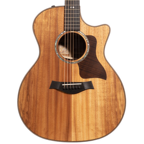 Taylor 724ce Grand Auditorium Acoustic-Electric Guitar, All Koa, Natural w/ Hardshell Case