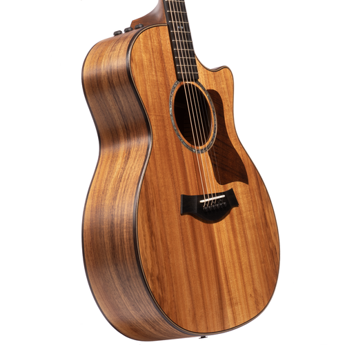 Taylor 724ce Grand Auditorium Acoustic-Electric Guitar, All Koa, Natural w/ Hardshell Case
