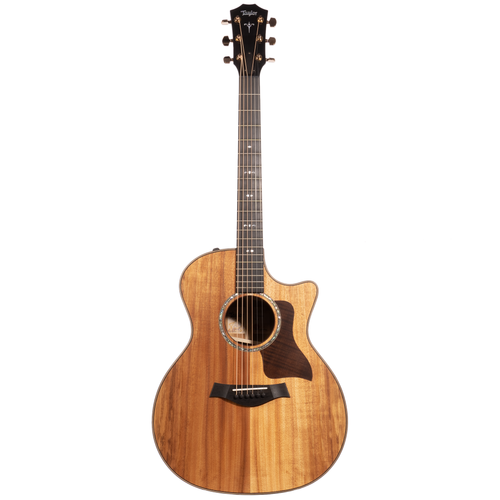 Taylor 724ce Grand Auditorium Acoustic-Electric Guitar, All Koa, Natural w/ Hardshell Case