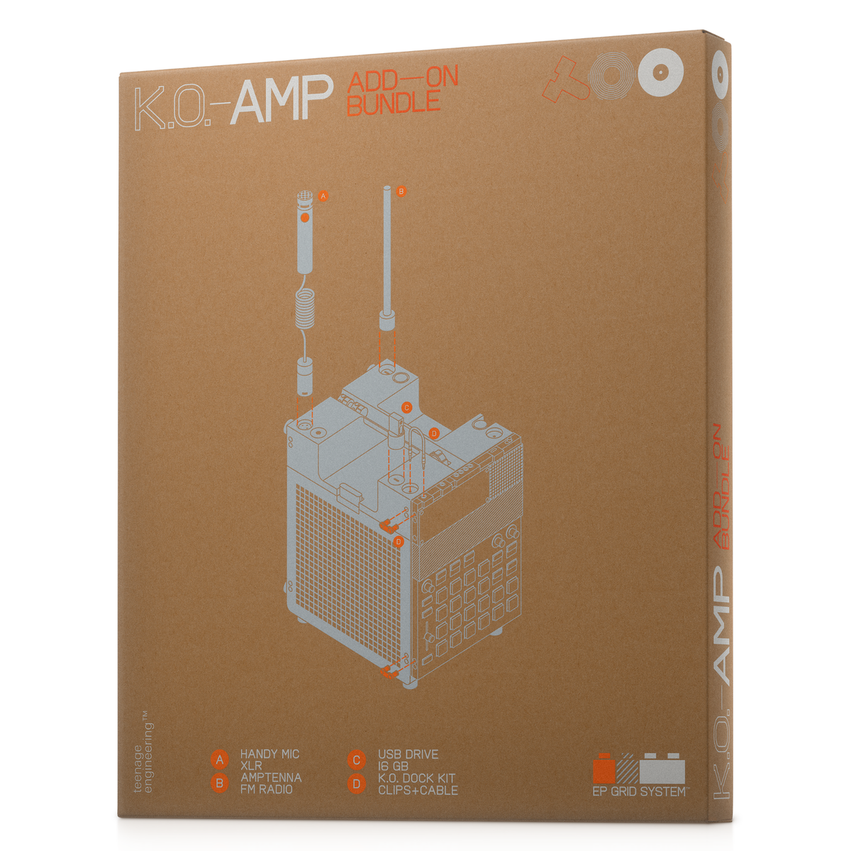 Teenage Engineering K.O. Amp Add-On Accessory Bundle