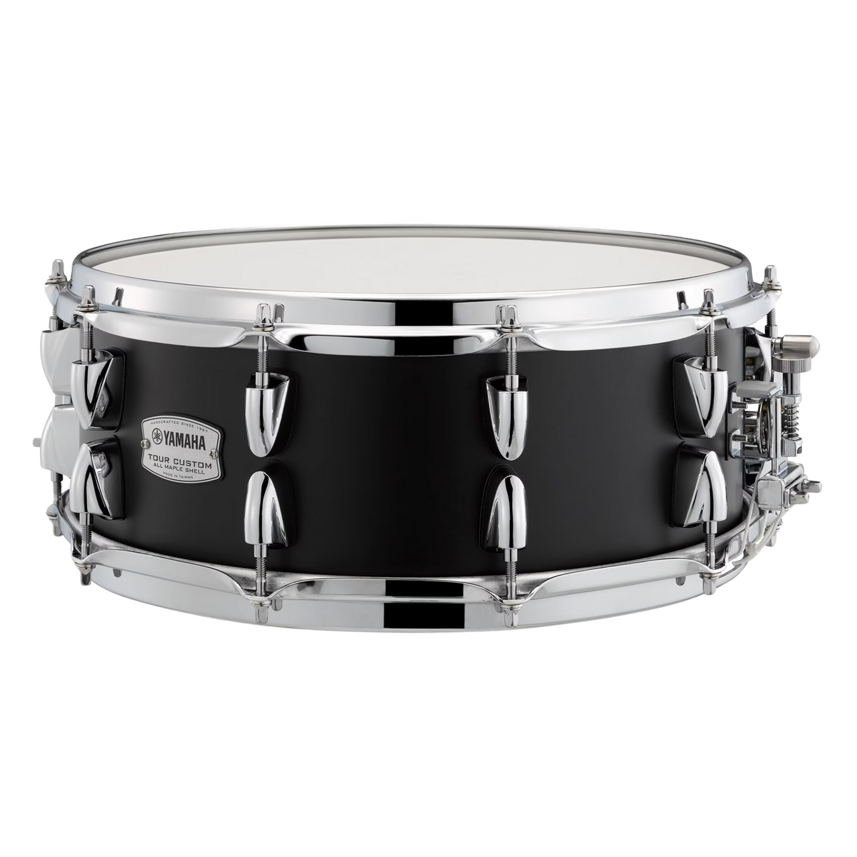 Yamaha Tour Custom Maple Snare Drum, 5.5" x 14", Licorice Satin