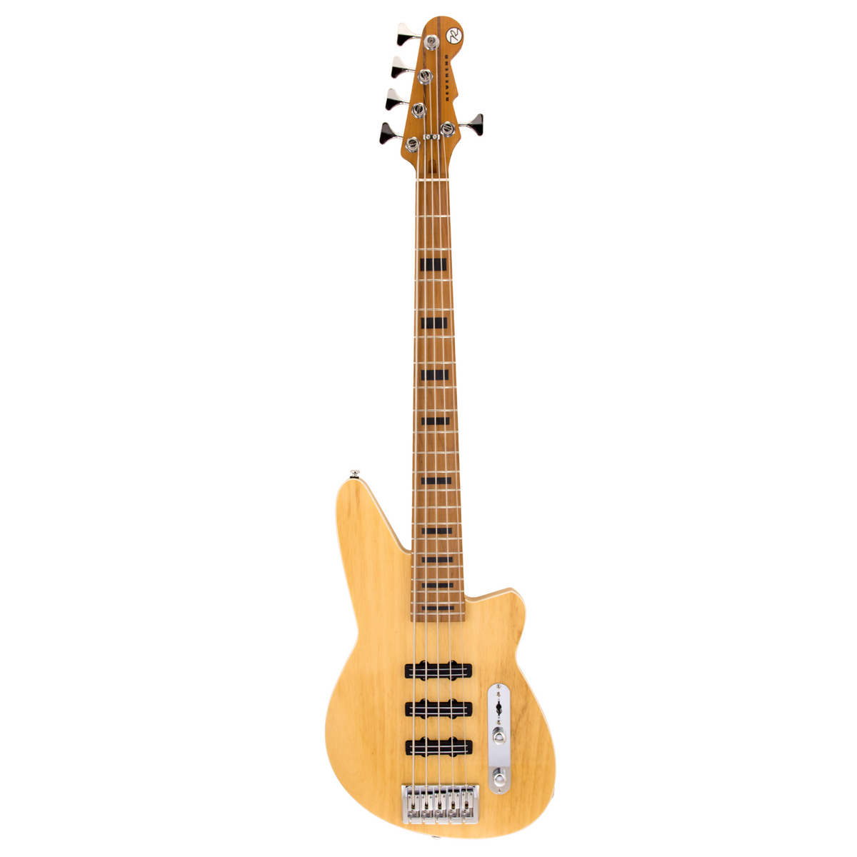 Reverend Triad 5 Bass Guitar, Roasted Maple Fingerboard, Natural