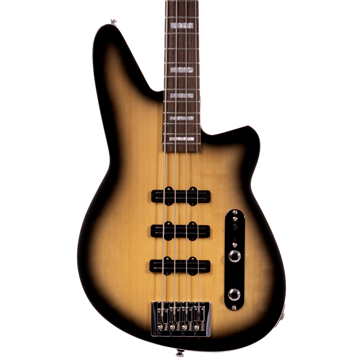 Reverend Triad Bass Guitar, Rosewood Fingerboard, Korina Burst