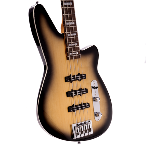Reverend Triad Bass Guitar, Rosewood Fingerboard, Korina Burst