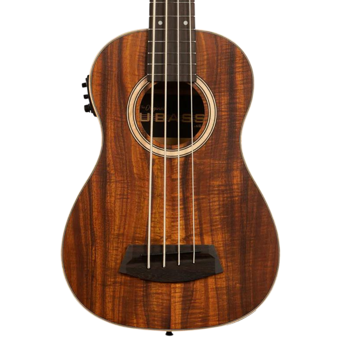 Kala Acoustic-Electric U-Bass, Solid Hawaiian Koa Top, Fretted