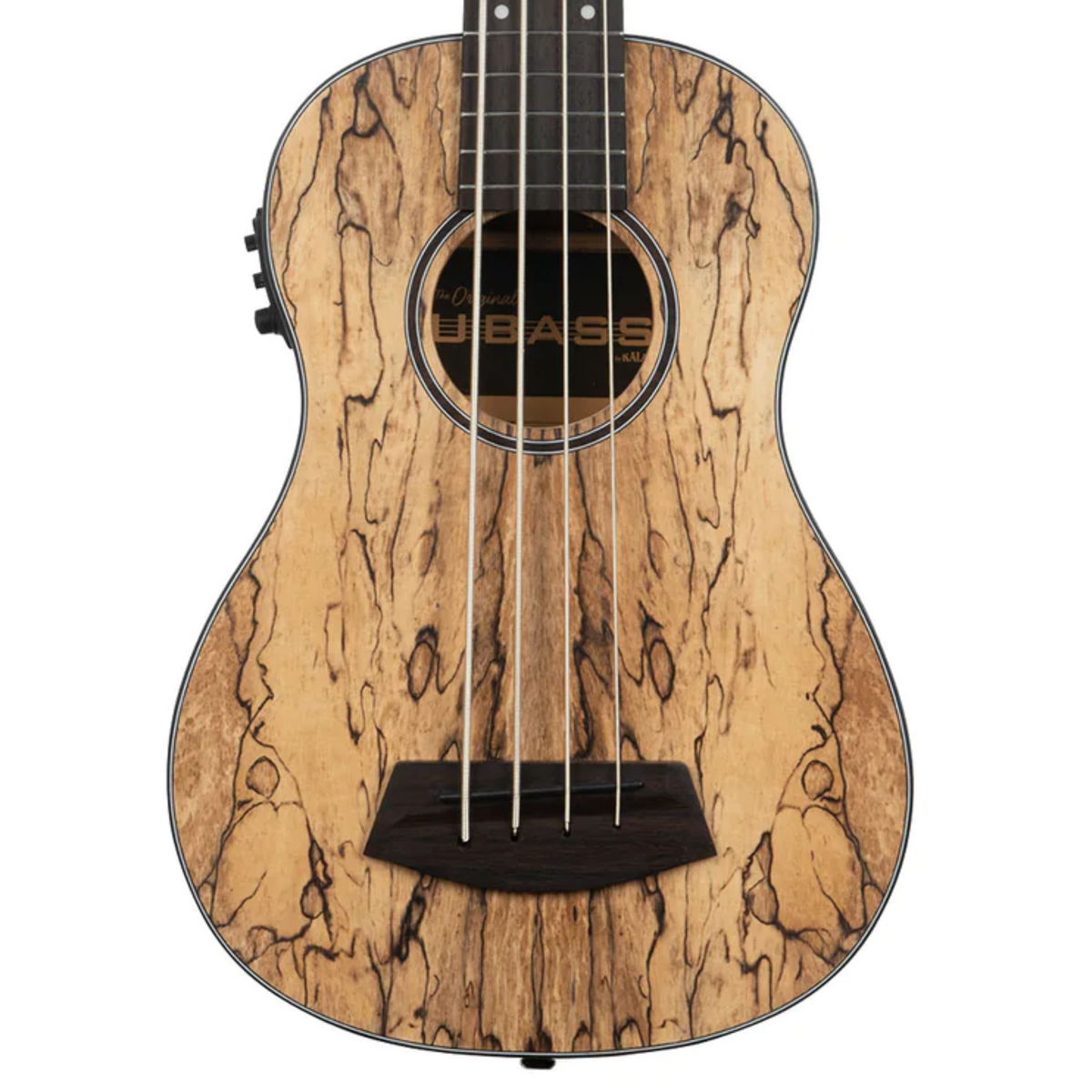 Kala Spalted Mango Acoustic-Electric Fretted U-BASS Ukulele