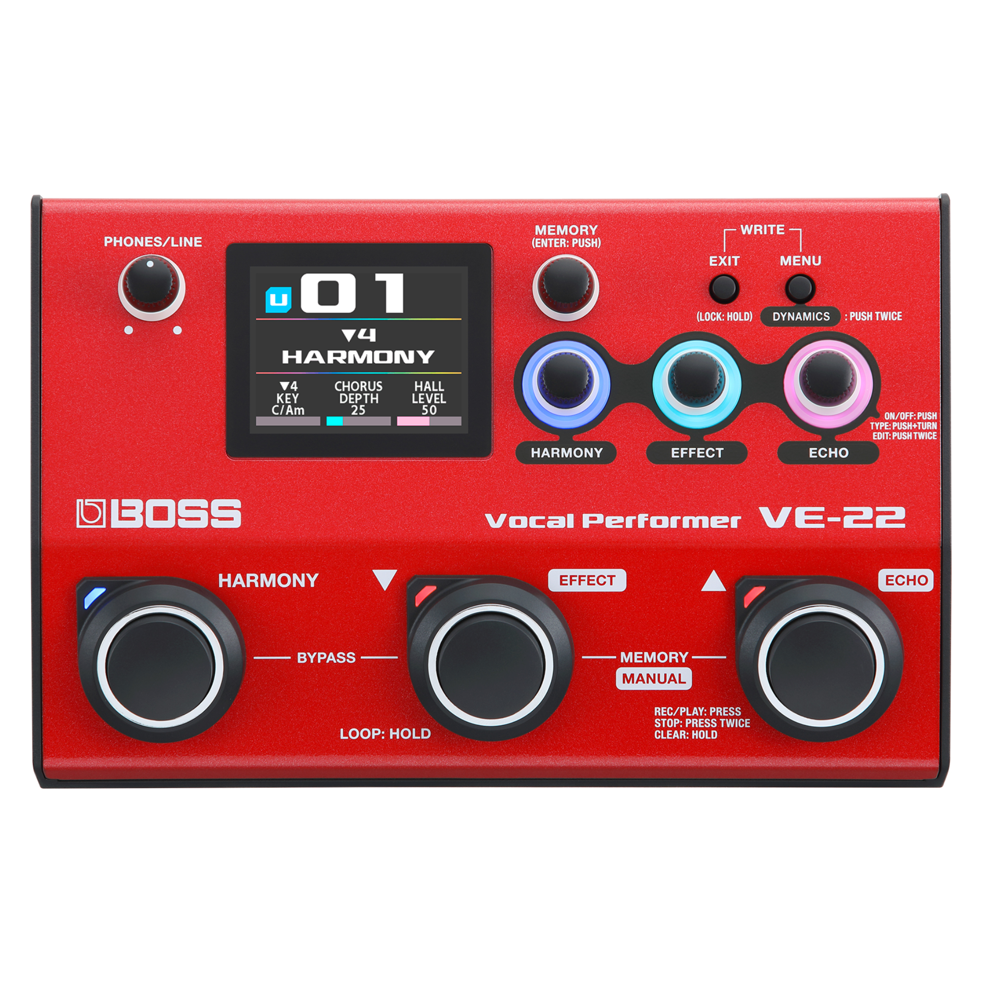 Boss VE-22 Vocal Performer Effect Pedal Boss VE-22 Vocal Performer Effect Pedal