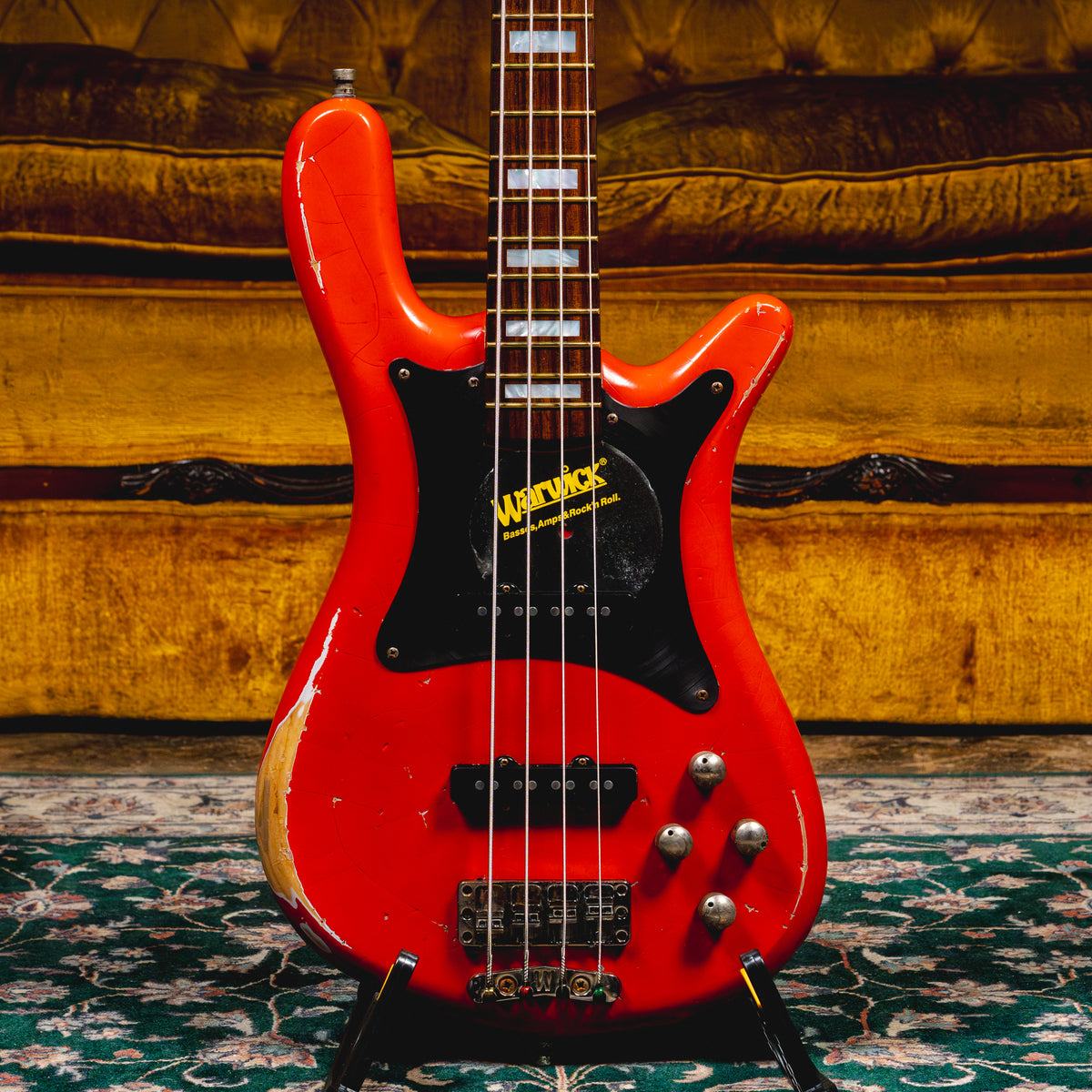 2017 Warwick Custom Shop Masterbuilt CO Streamer Bass Guitar, Red w/OGB - Used