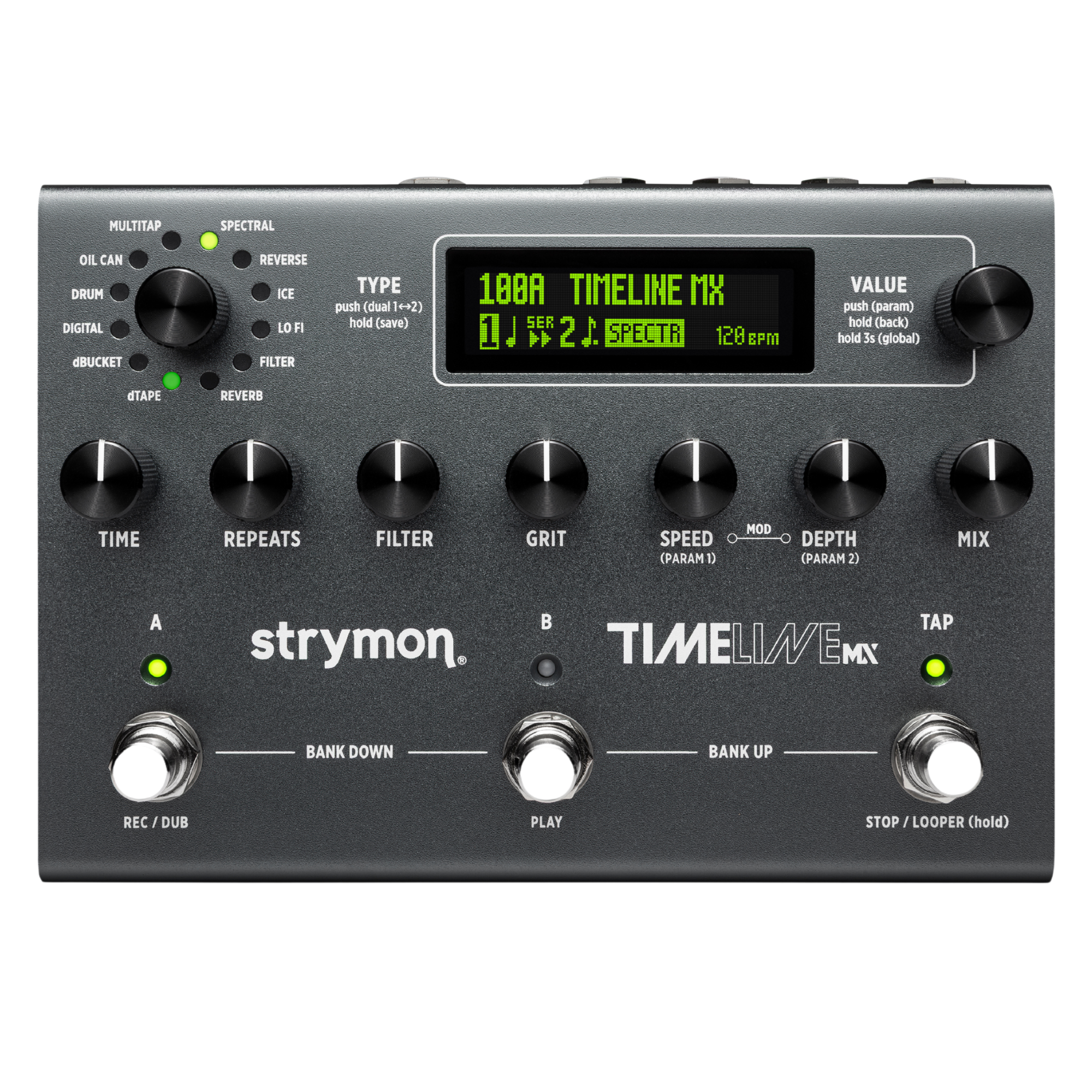 Strymon TimeLine MX Multi Delay Effect Pedal