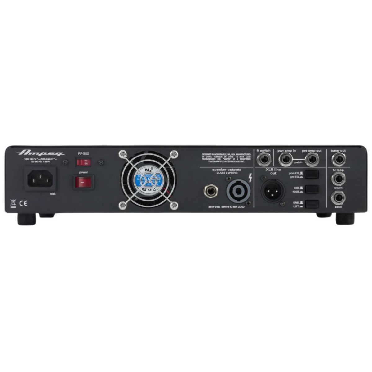 Ampeg Portaflex PF-500 500W Class D Bass Guitar Amplifier Head