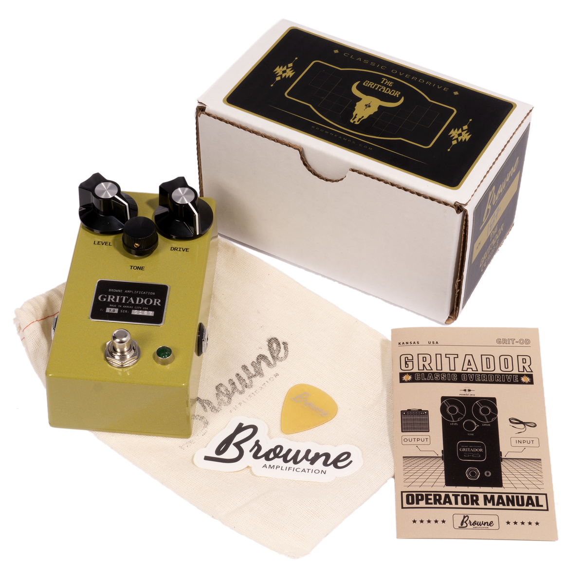 Browne Amps The Gritador Distortion/Overdrive Effect Pedal