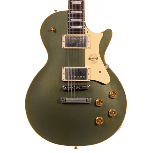 Heritage Custom Shop Core Collection H-150 Plain Top Artisan Aged Electric Guitar, Antique Pelham Blue