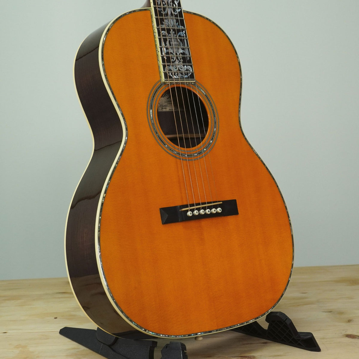 2009 Recording King ROS-697 12-Fret 000 Guitar Brazilian Rosewood Natural W/OHSC - Used