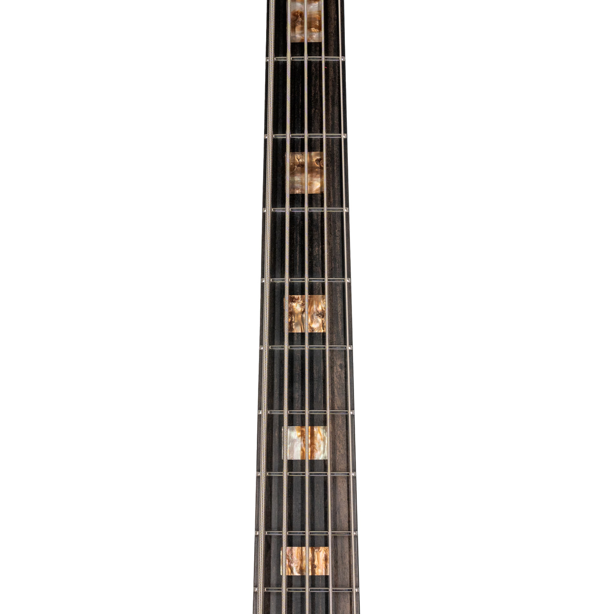 Music Man 35th Anniversary StingRay 5H 5-String Bass Guitar, Ebony, Spalted Sunburst With Mono Bag
