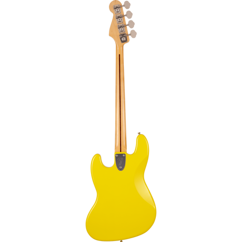 Fender Made In Japan Limited International Color Jazz Bass Guitar, Maple, Monaco Yellow