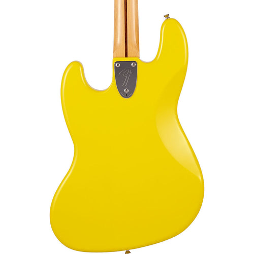 Fender Made In Japan Limited International Color Jazz Bass Guitar, Maple, Monaco Yellow