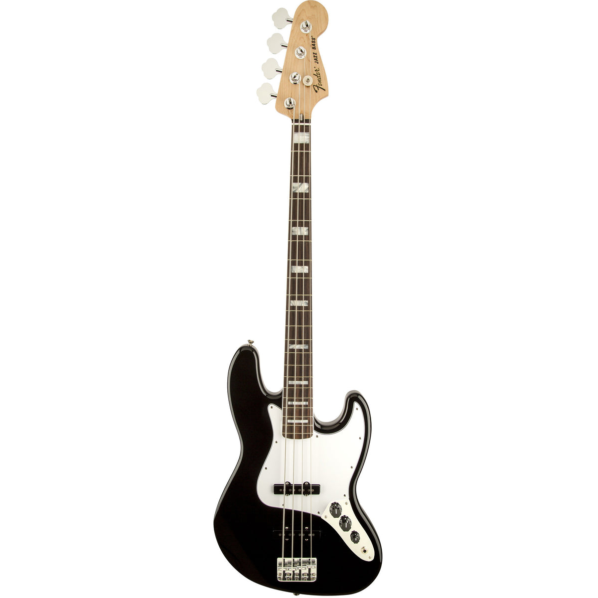 70S Jazz Bass - Rosewood Fingerboard - Black - 3-Ply B/W/B Pickguard