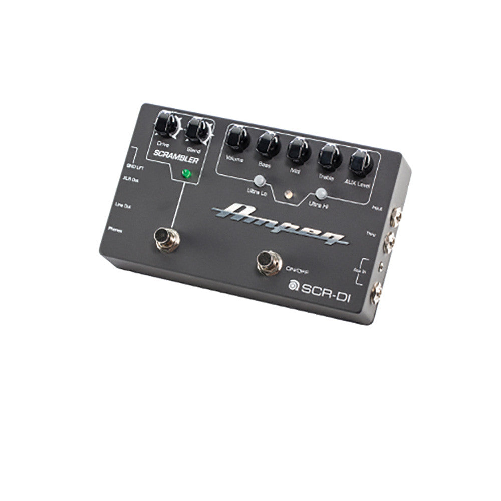 Ampeg SCR-DI Bass Preamp Pedal And Direct Box With Overdrive, EQ, And Tone Controls