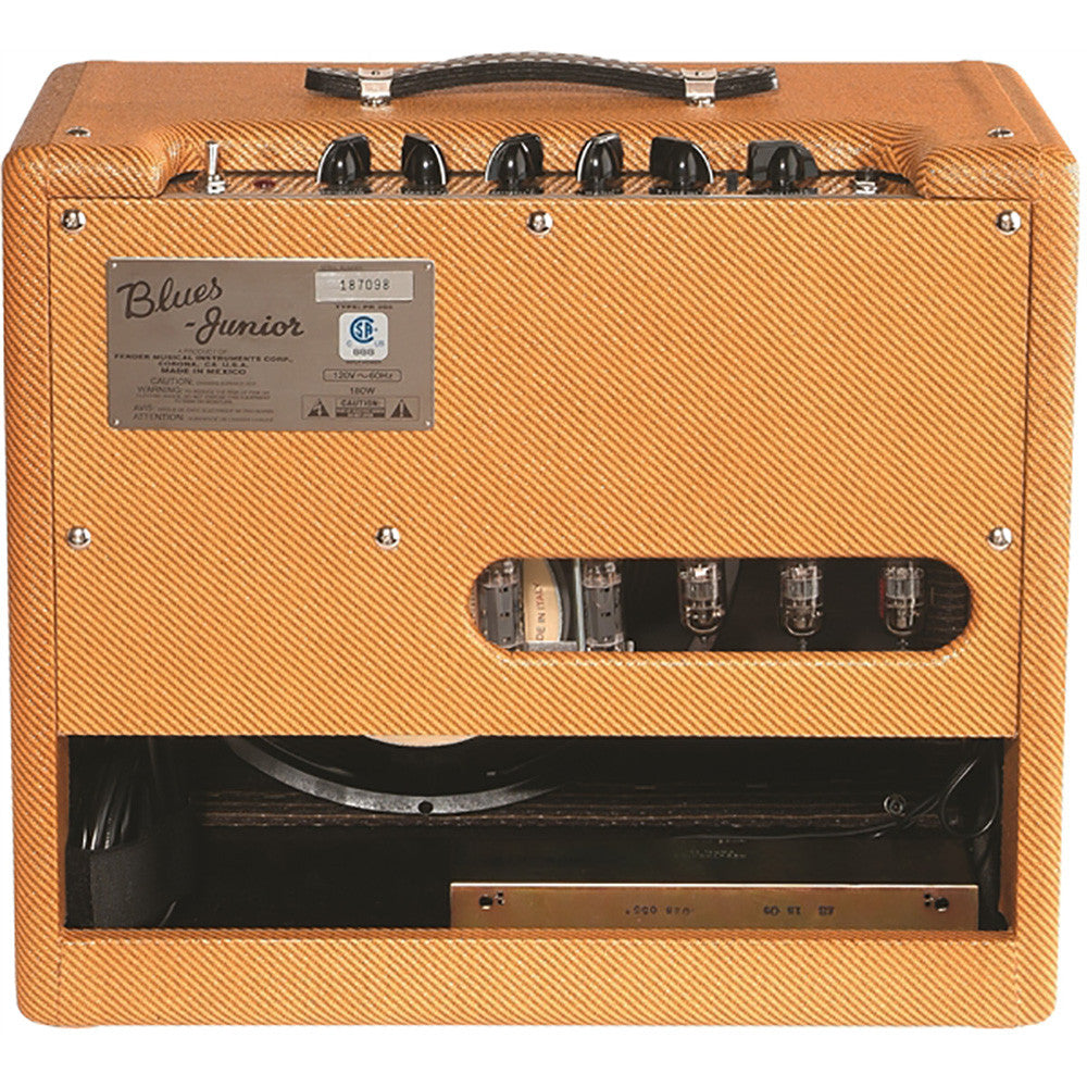 Fender Blues Junior Lacquered Tweed Tube Combo Electric Guitar Amplifier - 120V