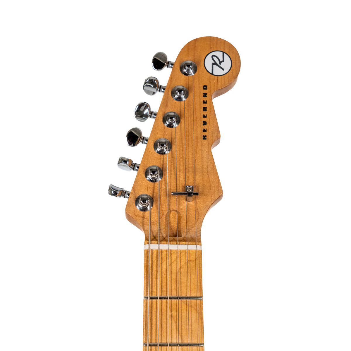 2023 Reverend Charger 290 Electric Guitar, Roasted Maple, Venetian Pearl
