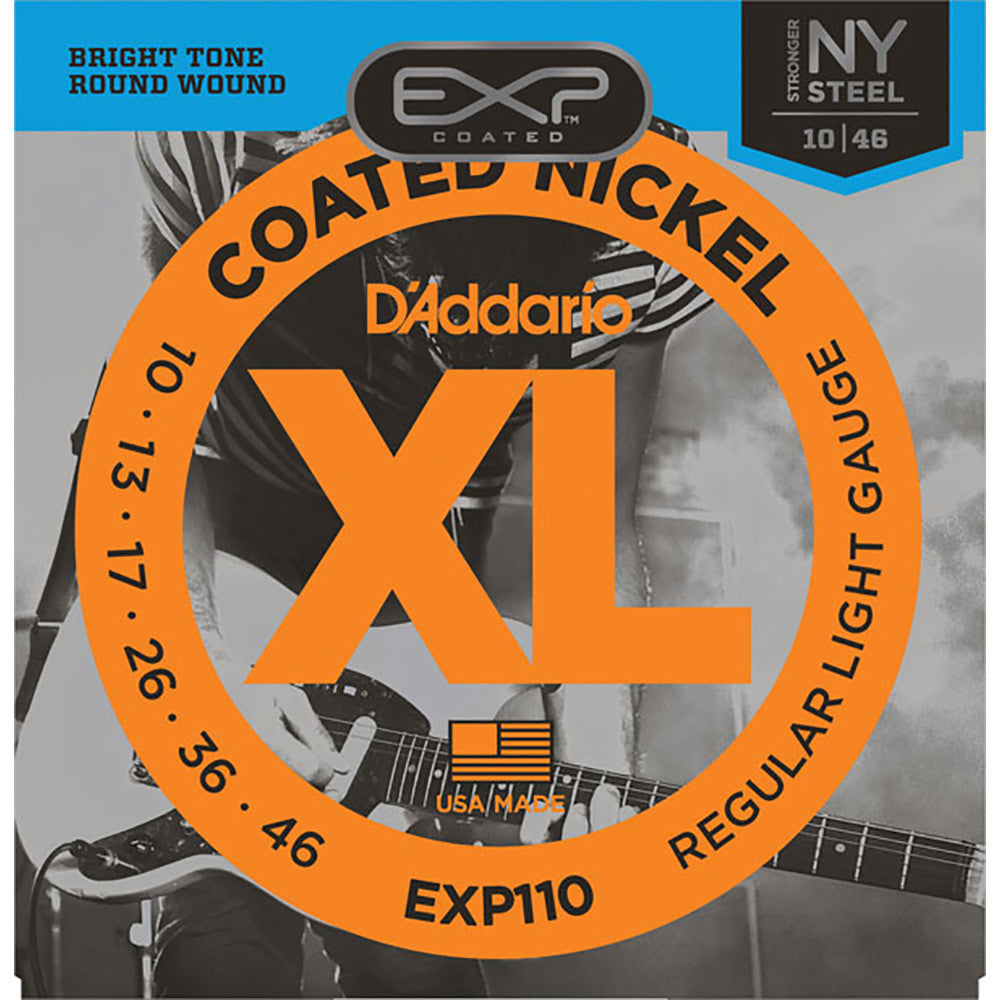 D'Addario 10-46 Regular Light Coated Nickel Wound Electric