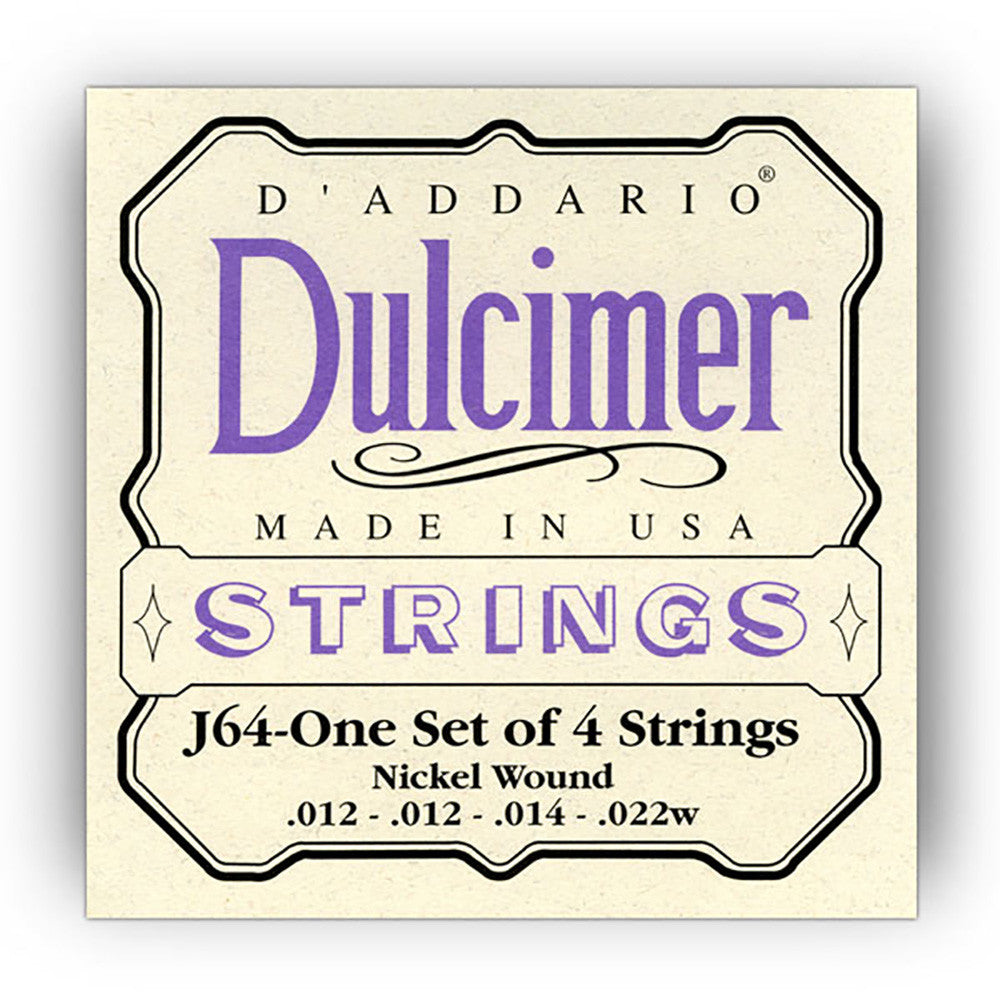 D'Addario Dulcimer 4 String, .012 - .022