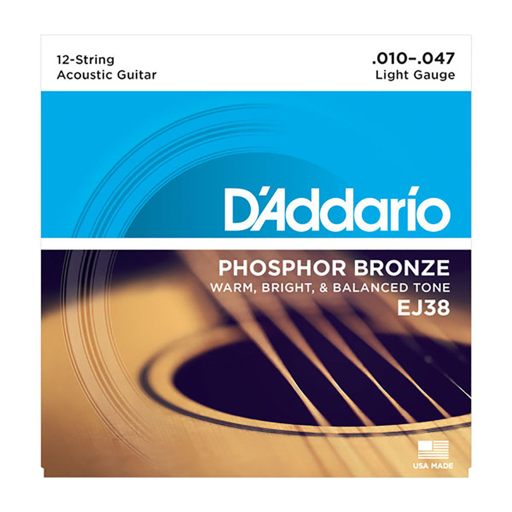 D'Addario Phosphor Bronze 10-47 12-STG Light