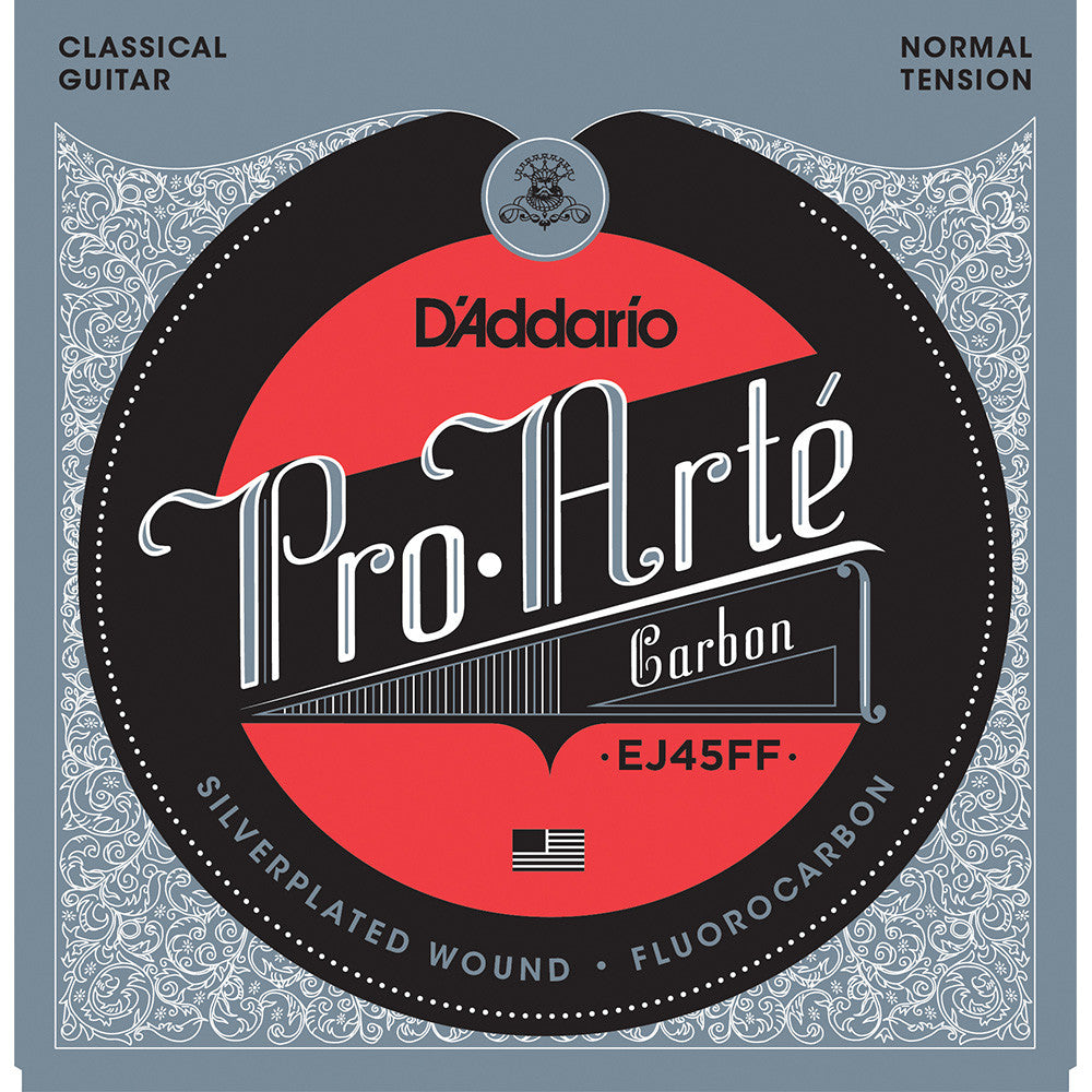 D'Addario Pro-Arte Carbon Classical Strings With Dynacore Basses Normal Tension