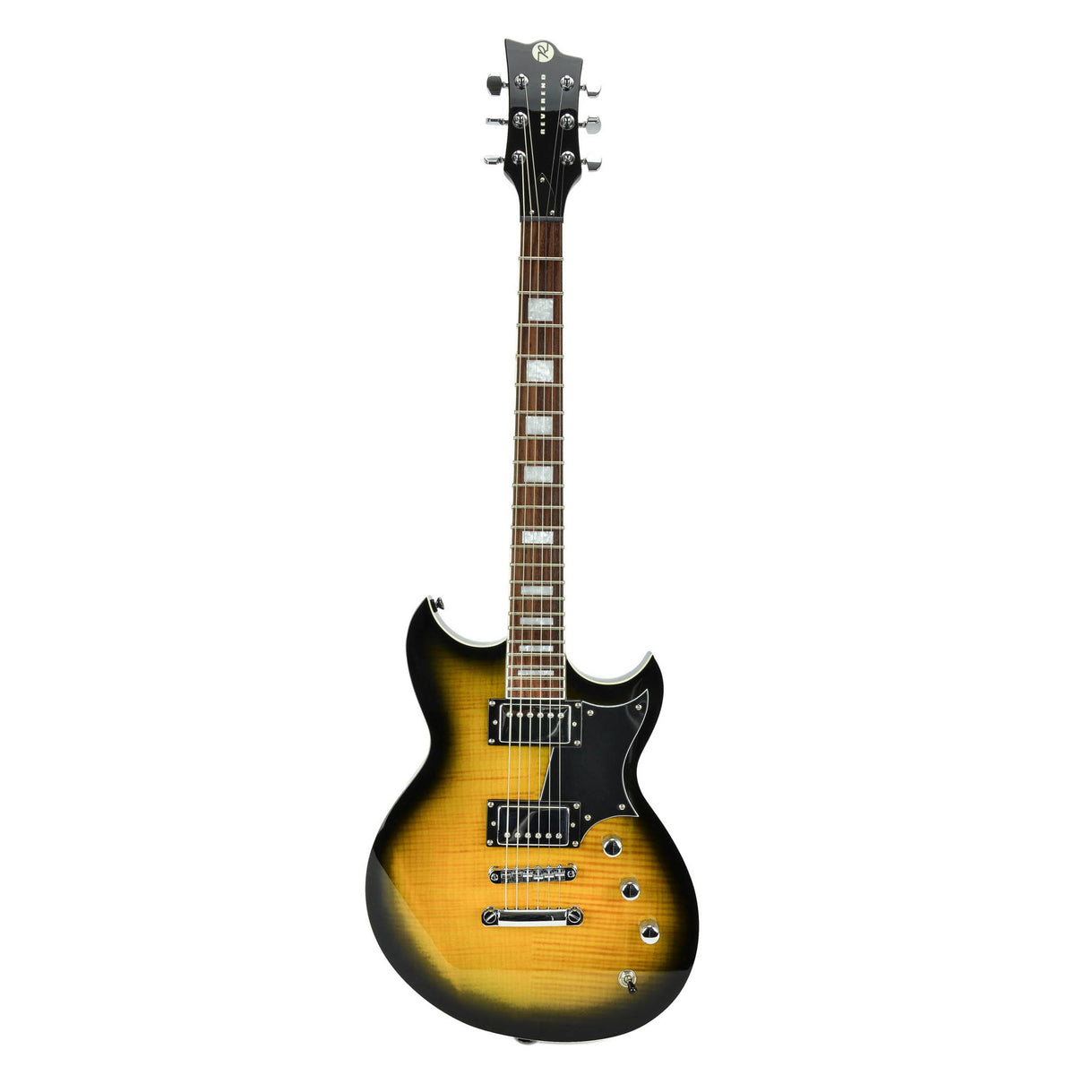 Reverend Sensei HB Flame Maple Electric Guitar - Tobacco Burst - Used