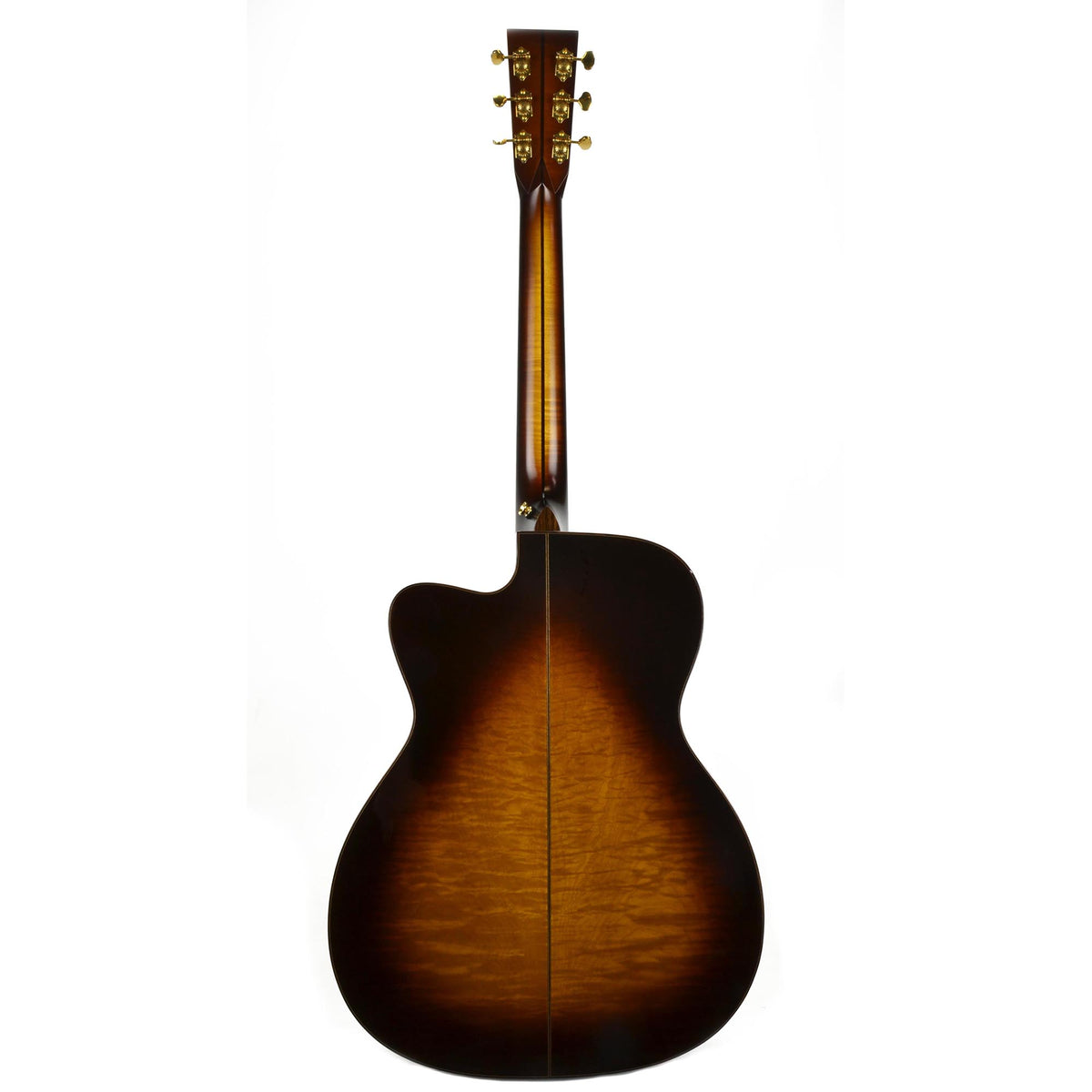 Used Martin Custom Shop 0000 Size 14 Fret Venetian Cutaway Ambertone Top