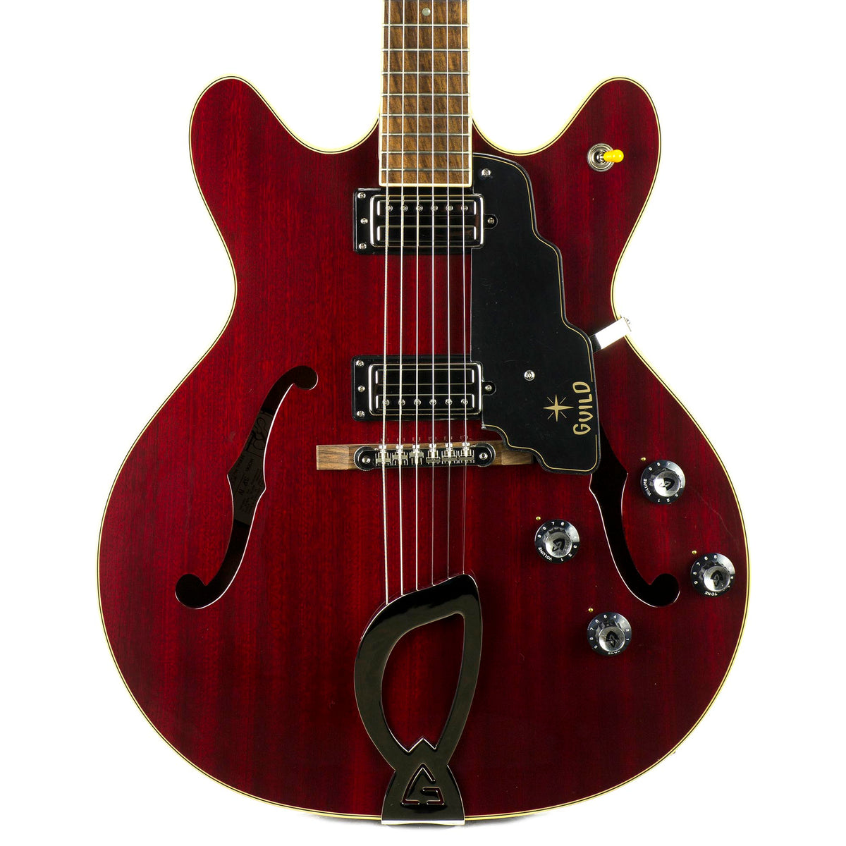 Guild Newark Street Starfire IV Electric - Cherry Red - With Case - Used