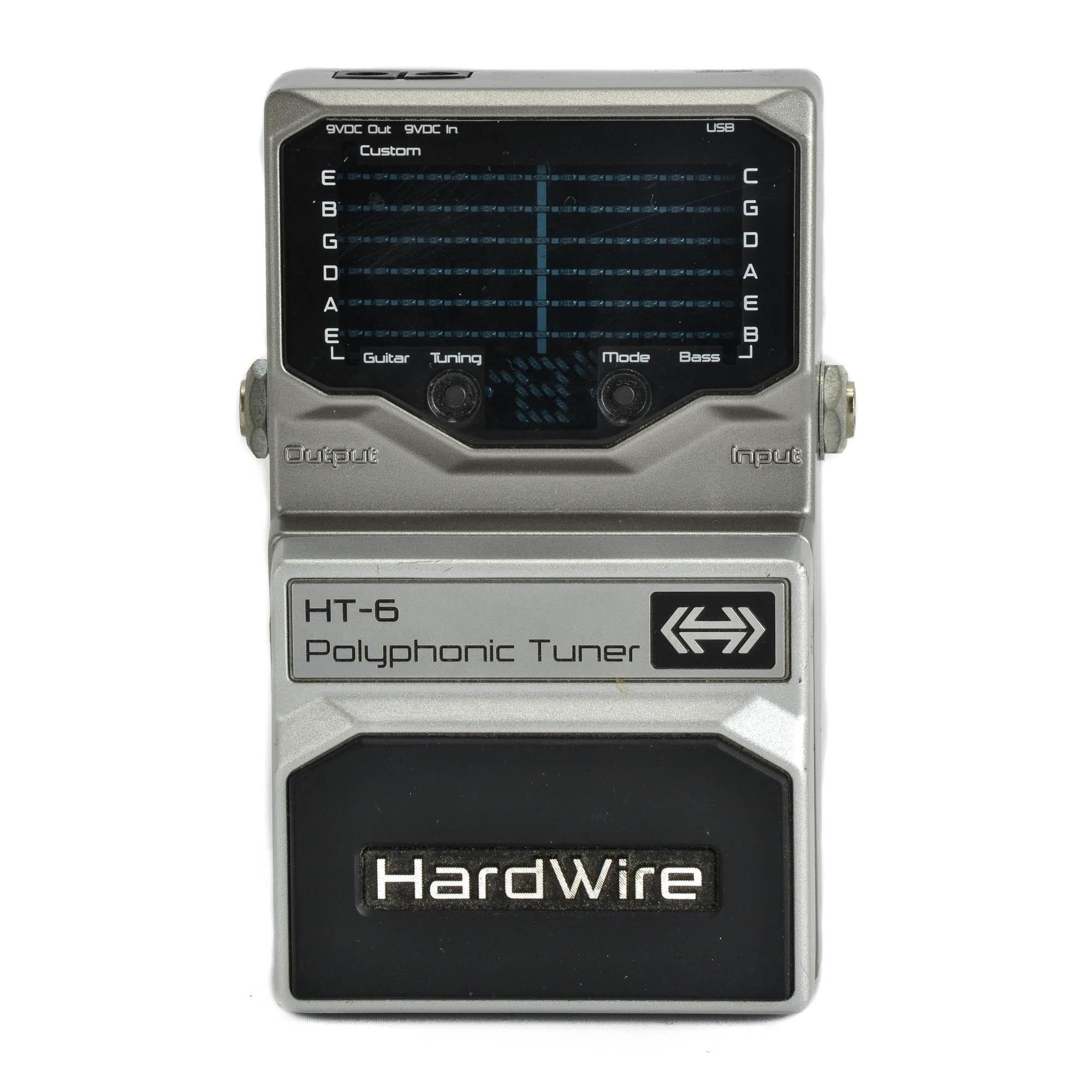 Hardwire HT-6 ペダルチューナー　エフェクター　シルバー　デシテック Hardwire HT-6 ペダルチューナー エフェクター シルバー
