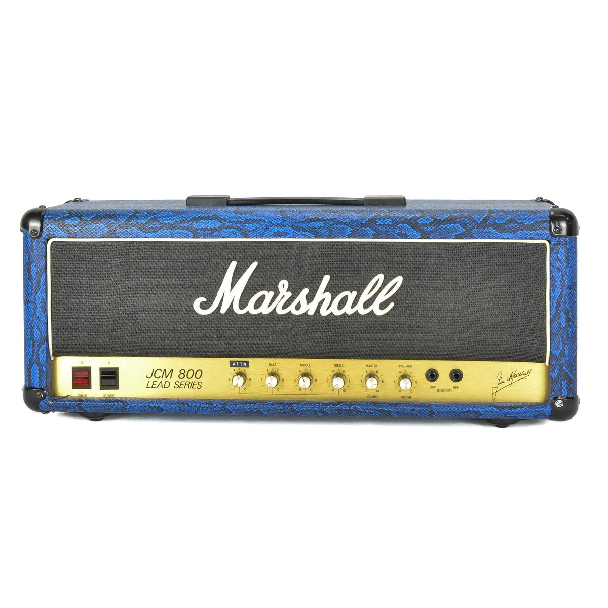 Marshall JCM800 Blue Snakeskin With Attenuator Mod - Used