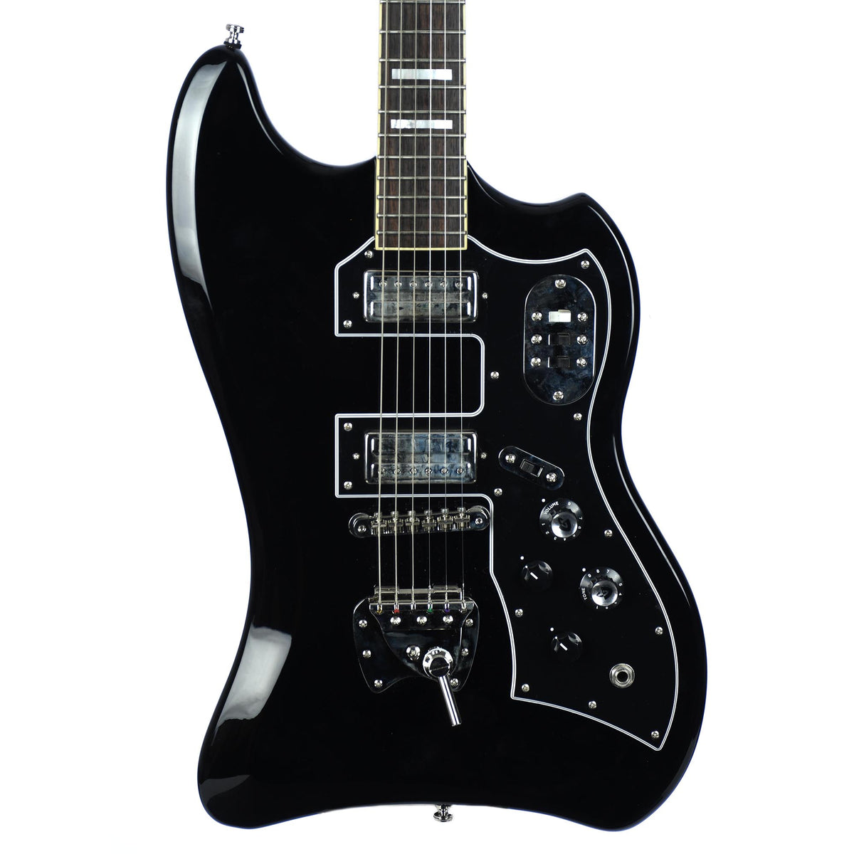 Guild S-200 T-Bird With Deluxe Gig Bag - Black - Used