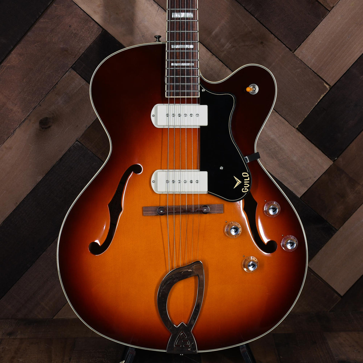 Guild Newark Street X-175 Manhattan Hollowbody Electric, Antique Burst