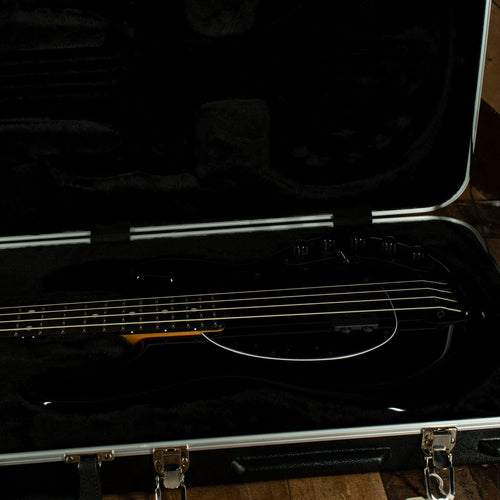 Music Man 2021 DarkRay Bass Guitar Obsidian Black With OHC - Used