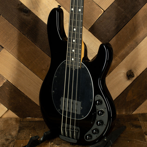 Music Man 2021 DarkRay Bass Guitar Obsidian Black With OHC - Used