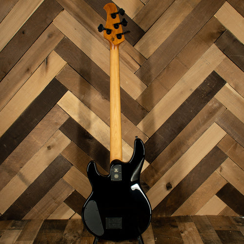 Music Man 2021 DarkRay Bass Guitar Obsidian Black With OHC - Used