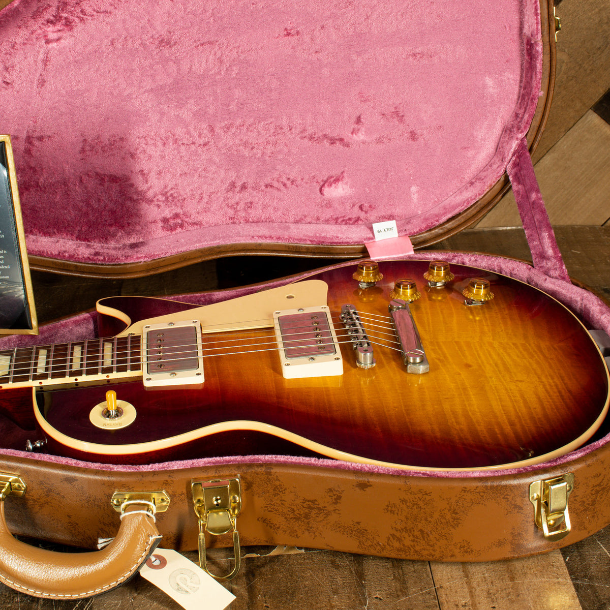 Gibson Custom 2019 60th Anniversary '59 Les Paul Electric Guitar, Deep Cherry Sunburst With OHC - Used