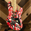 EVH 2019 Striped Series Frankie Electric Guitar, Red White & Black Stripes Relic With Gigbag - Used