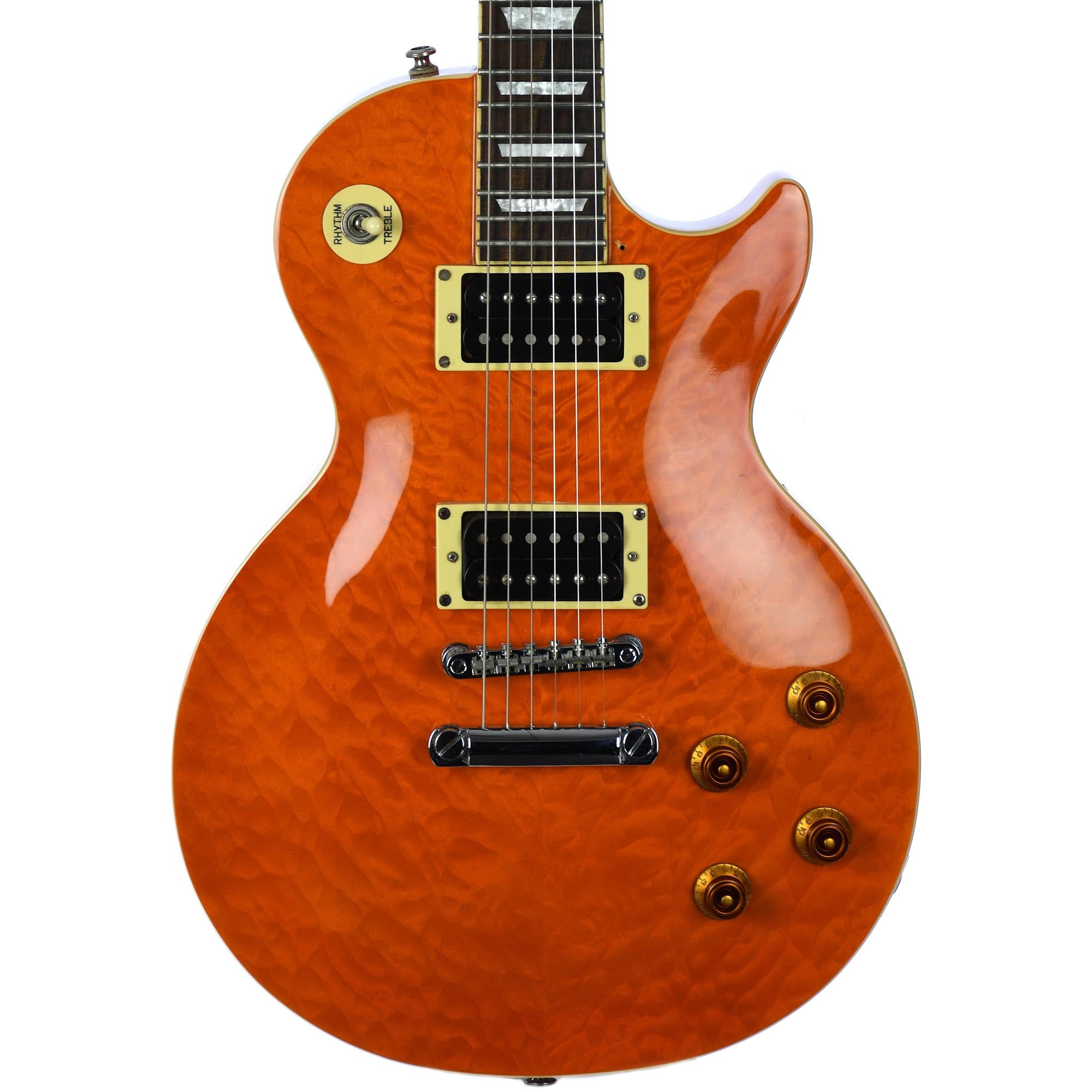 Epiphone Les Paul Standard Quilt Top Orange - Used – Russo Music