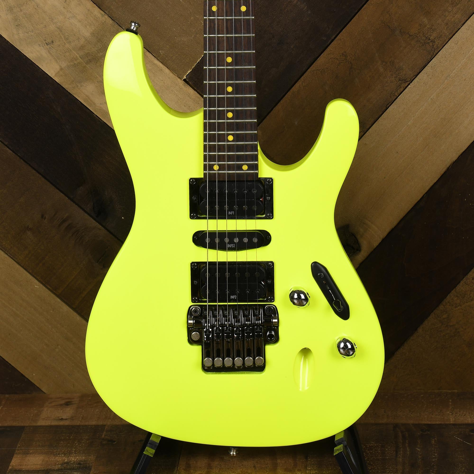 Ibanez S1XXV - Neon Yellow OHSC - Used