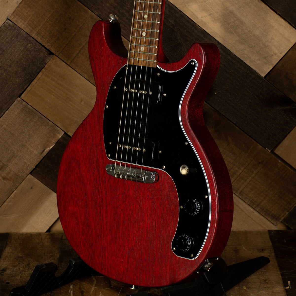 2019 Gibson Les Paul Tribute DC Electric Guitar, Cherry Satin with OGB - Used