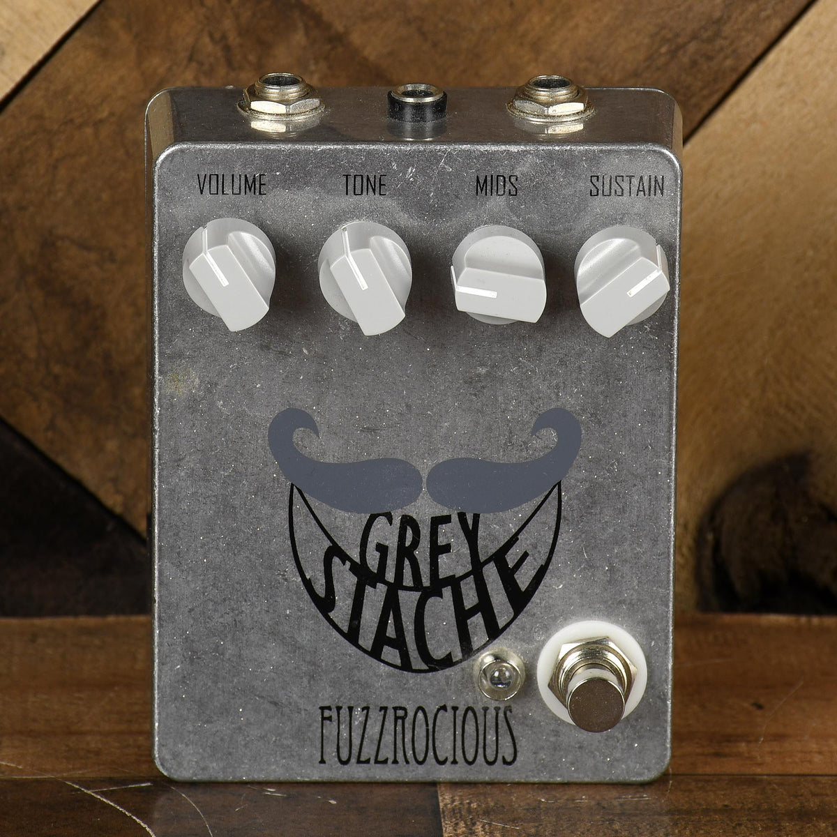 Fuzzrocious Grey Stache Fuzz Silver Sparkle - Used