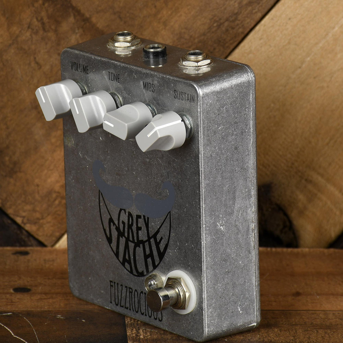 Fuzzrocious Grey Stache Fuzz Silver Sparkle - Used