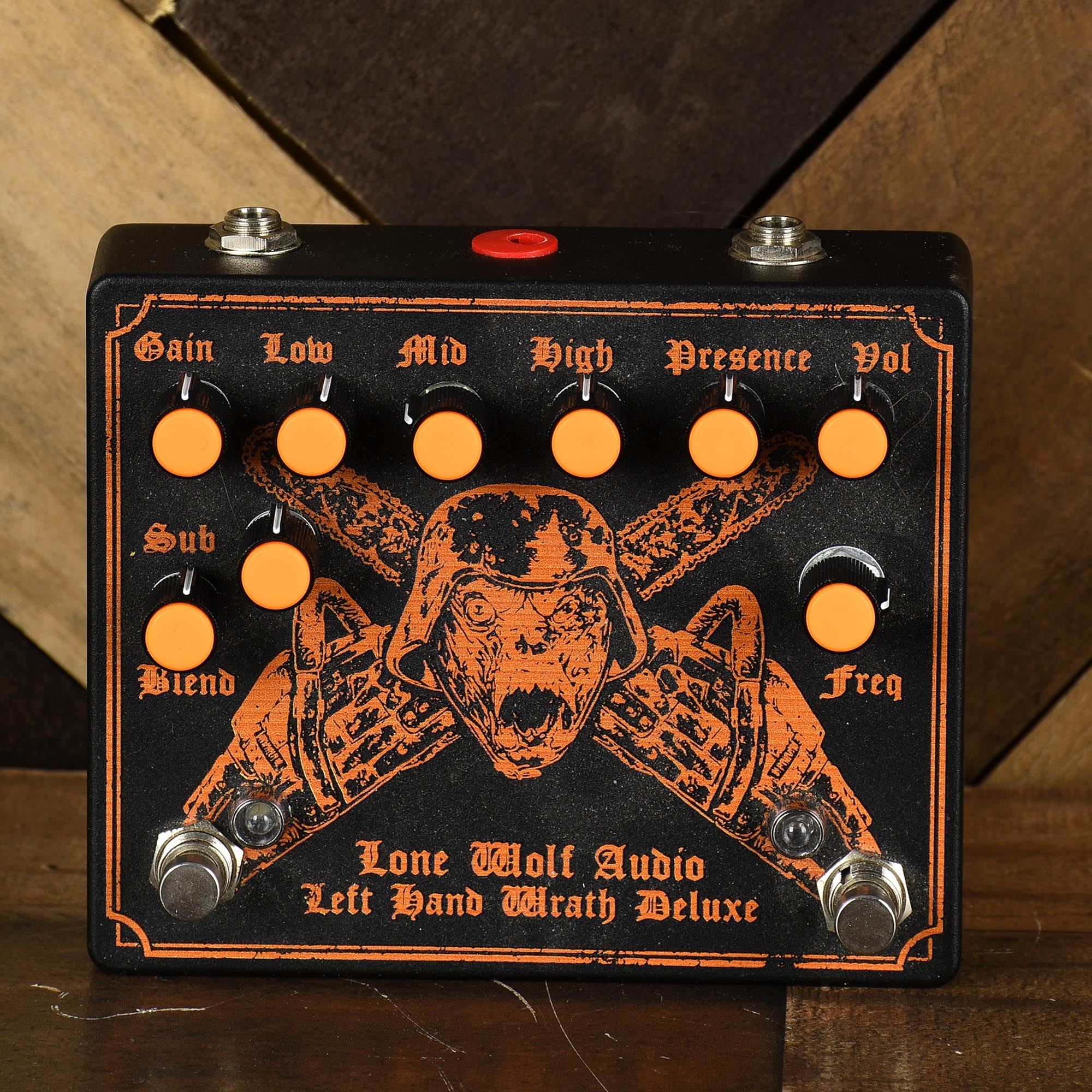 left hand wrath pedal Lone Wolf Audio Left-Hand Deluxe Fuzz Größe:57-59 Riot Gear at Fallout 29