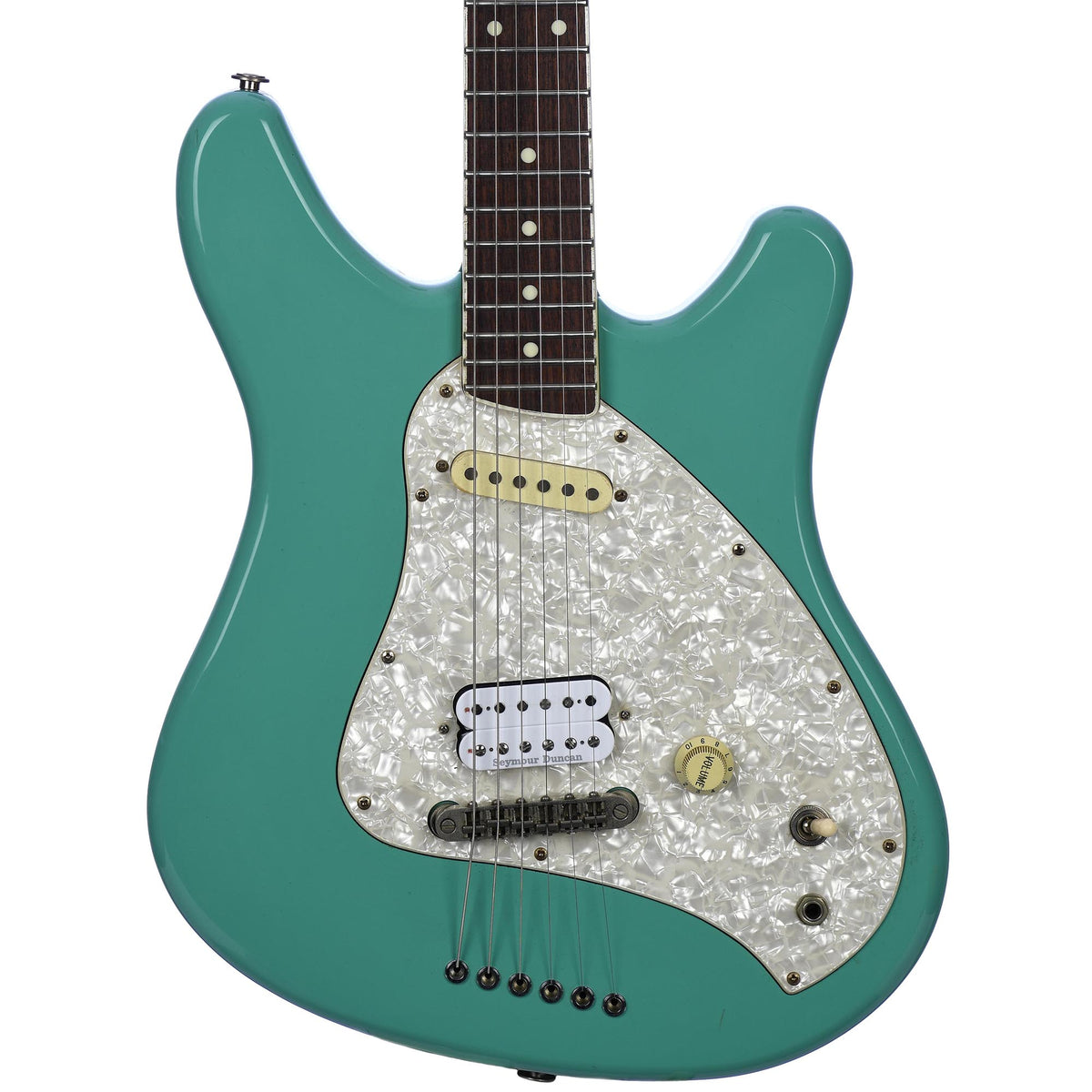 Squier 1997 CIJ Venus Surf Green With Seymour Duncan JB Humbucker - Used
