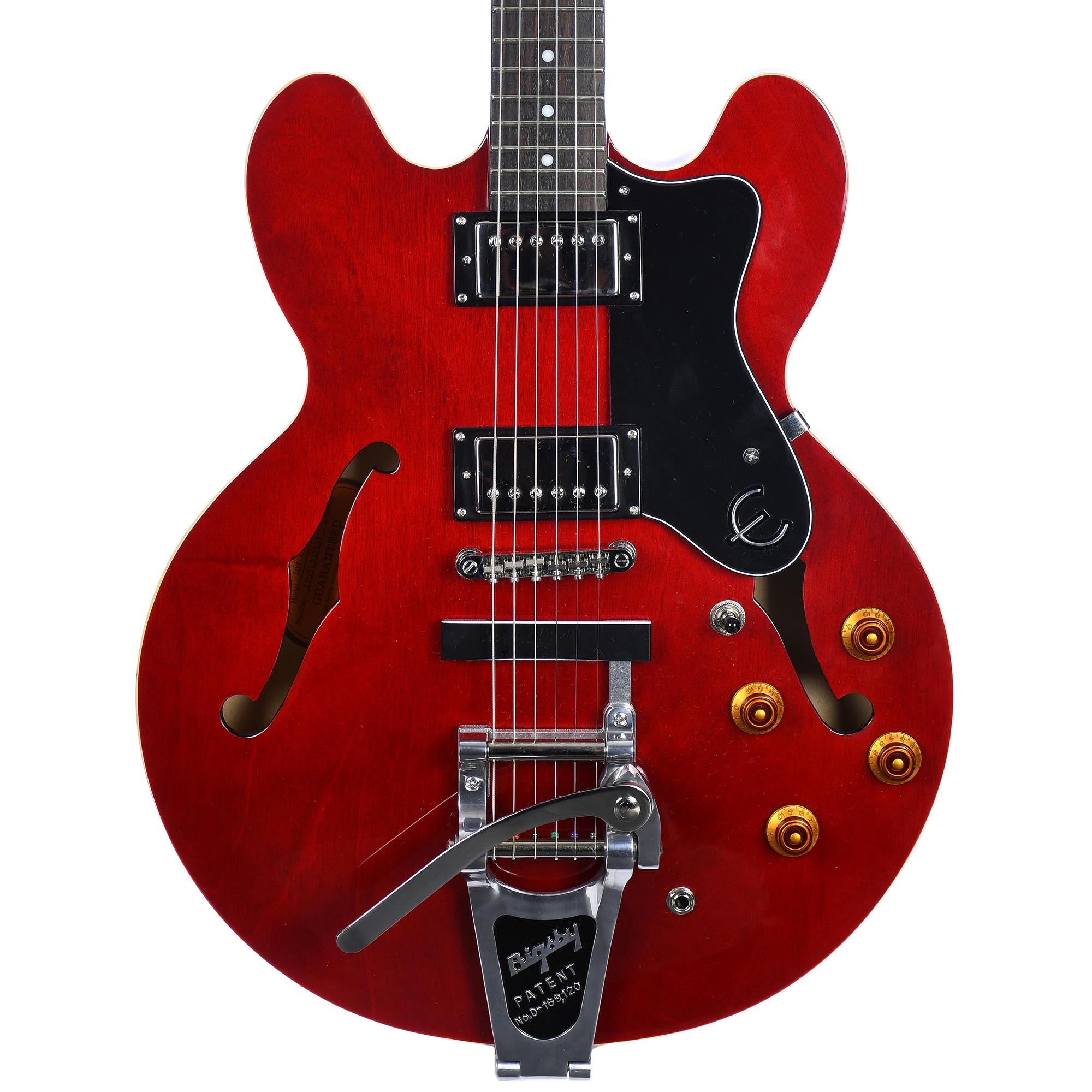 Epiphone 2017 Dot Cherry With Bigsby Vibramate And HSC Used