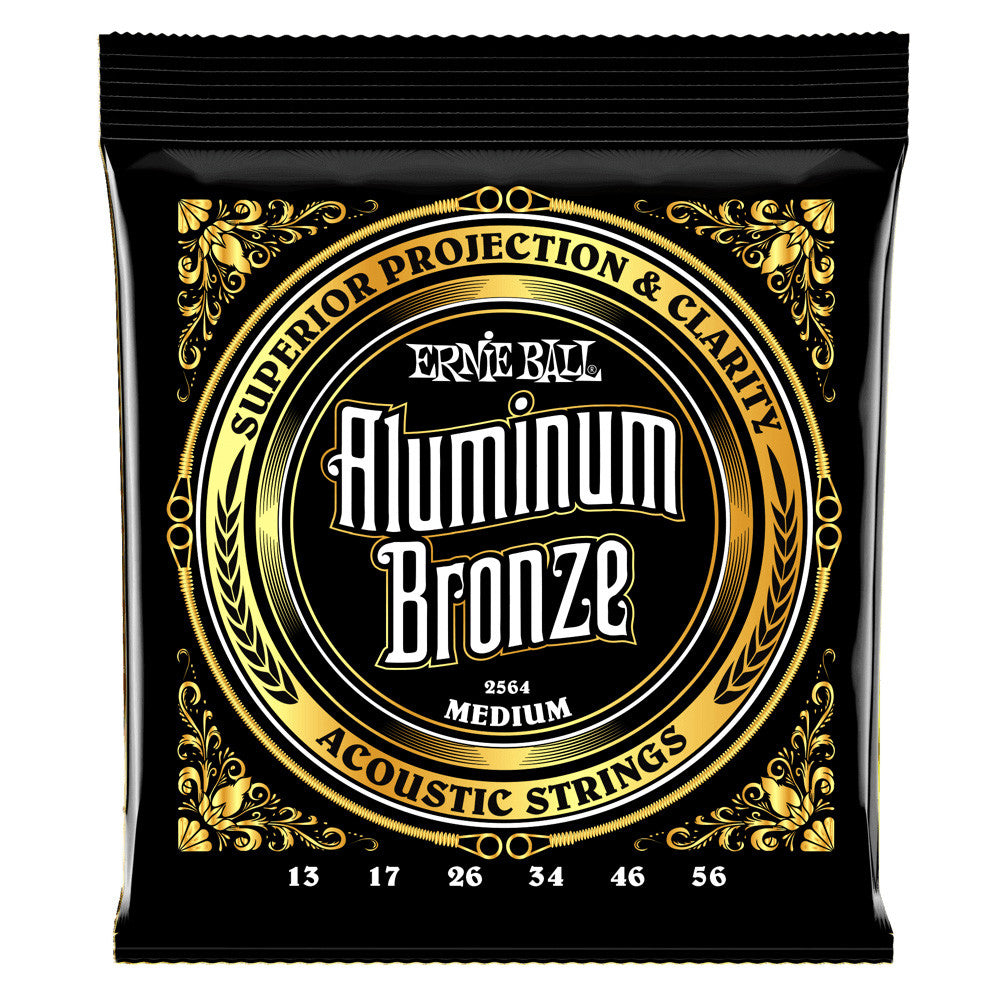 Ernie Ball 13-56 Aluminum Bronze Medium Acoustic Guitar Strings